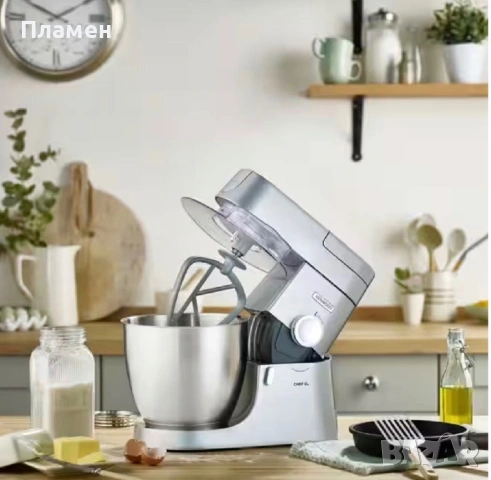 Kenwood Chef XL 1200W кухненски робот, 6.7L, сребрист, снимка 4 - Други - 54706743