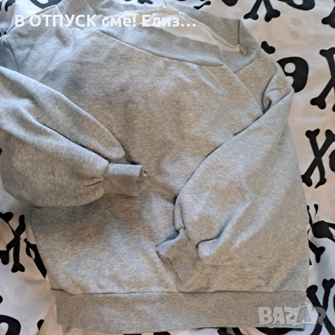 Ватирана блуза с падпали.рамене  H&M с ръкав балон