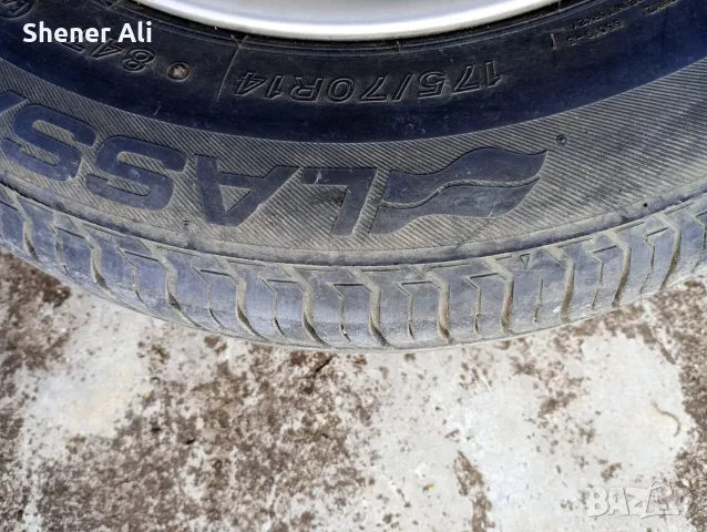 Алуминиеви джанти 14" 4x100 (Германия) за Opel/VW + 2 гуми Lassa 175/70 R14, снимка 9 - Гуми и джанти - 55501877