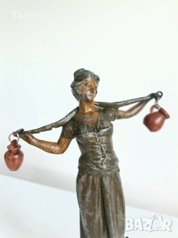 Френски, антикварни скулптури на водоносци от края на XIX век. в стил Ар Нуво. , снимка 5 - Статуетки - 54065601