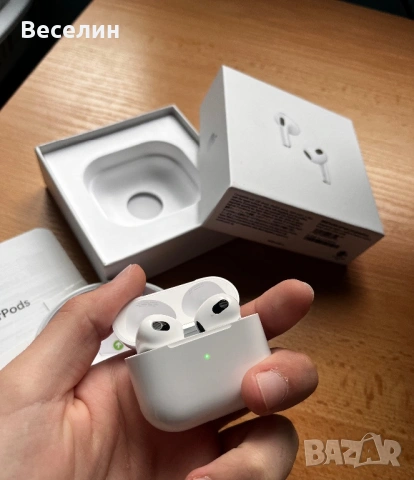 AirPods 3 – Пространствен звук | Чист звук | Налични, снимка 4 - Bluetooth слушалки - 54430966