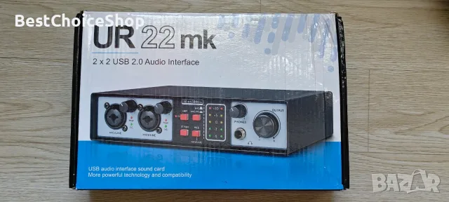USB аудио интерфейс 2-in-2-out 32-bit/384kHz DSP 48V, домашно студио – NMX02, снимка 10 - Ресийвъри, усилватели, смесителни пултове - 55497244