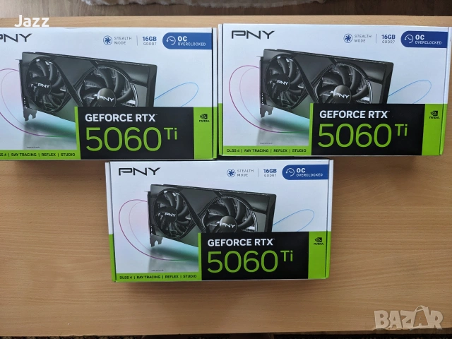 Видеокарти PNY 5060 Ti 16GB GDDR7 OC