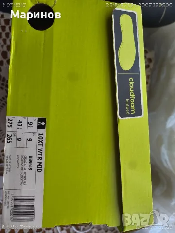 Чисто нови маратонки / боти Adidas 10XT WTR Mid (№43 1/3 / 27.5 см) - Черни с кутия, снимка 6 - Маратонки - 55414053