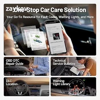 TOPDON CarPal A, OBD2 скенер, диагностика на всички системи, безжичен Bluetooth, снимка 4 - Друга електроника - 54979144