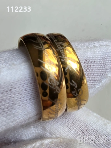 The One Ring-гравирани пръстени от Властелинът на пръстените, снимка 9 - Пръстени - 54765538