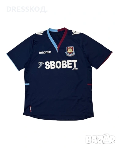 Westham x Macron 2012-2013 оригинална мъжка футболна тениска, L размер 
