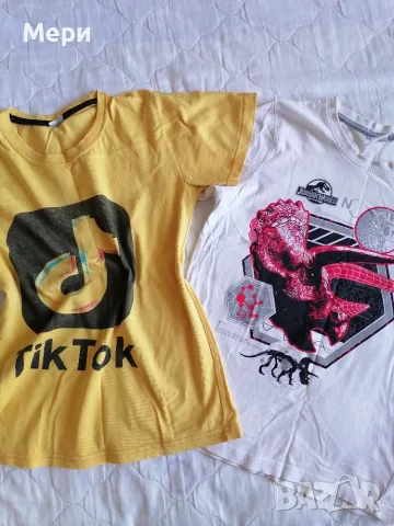 Тениска jurassic world и tik tok + потниче