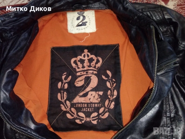 London Subway Italy Jacket женско яке рокерско марково като нова естествена кожа №46, снимка 8 - Якета - 55569044