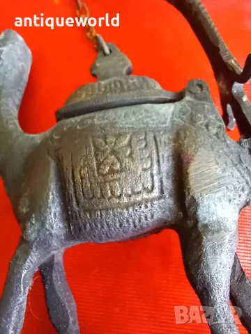Рядка Османска Бронзова Лампа КАМИЛА, снимка 3 - Антикварни и старинни предмети - 55537046