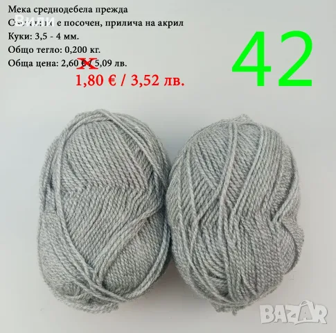 Евтини прежди в малки количества - нови и остатъци , снимка 4 - Други - 52042430