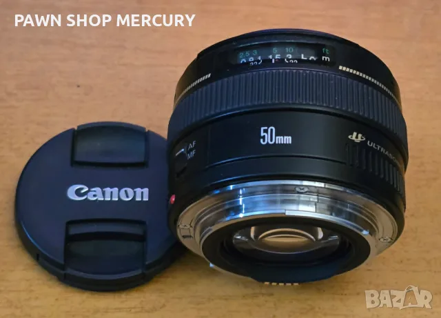 Продавам обектив  Canon EF 50mm f/1.4 USM, снимка 7 - Обективи и филтри - 55382700