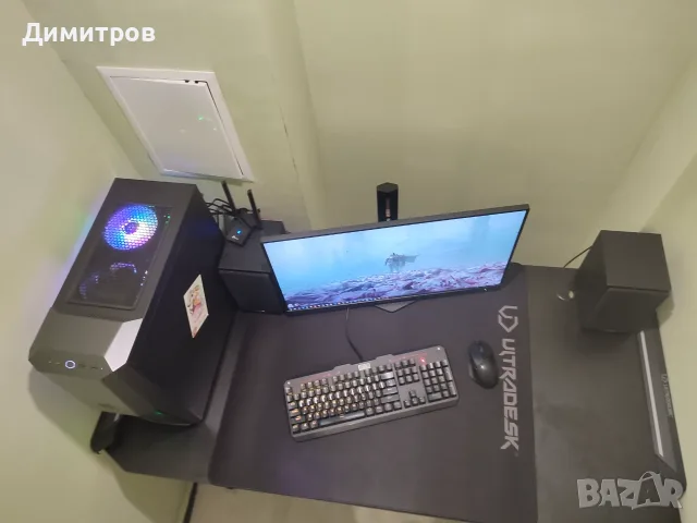 Геймърско Бюро Ultradesk Space XXL RGB 18м Гаранция, снимка 6 - Бюра - 55675472