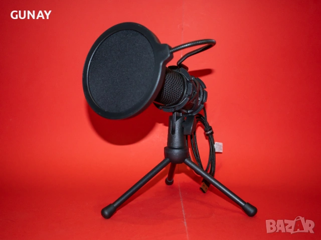 NOS 500 USB Кондензаторен Микрофон с Neumann капсула за студио подкаст и стрийминг, снимка 9 - Микрофони - 54270368