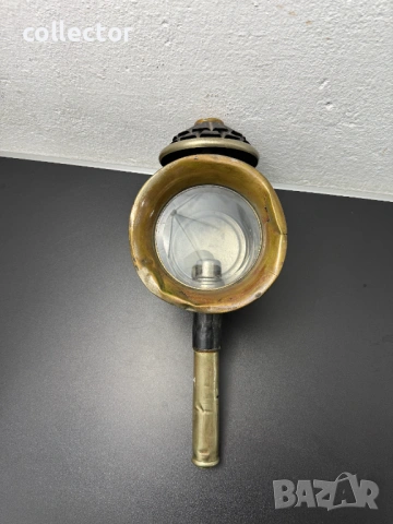 Файтонджийски месингов фенер. №8118, снимка 2 - Антикварни и старинни предмети - 54289873