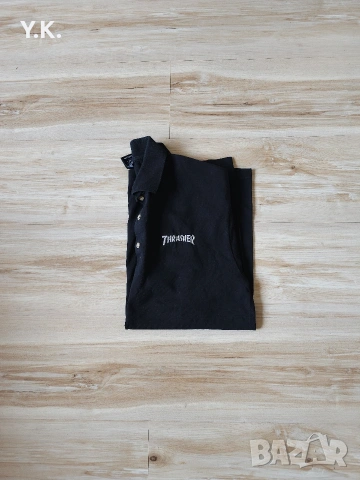 Оригинална мъжка тениска с яка Thrasher, снимка 4 - Тениски - 40386666