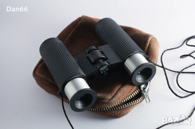 Carl Zeiss Jena 6x18 Бинокъл DDR джобен бинокъл оригинален калъф, снимка 2 - Екипировка - 54441922