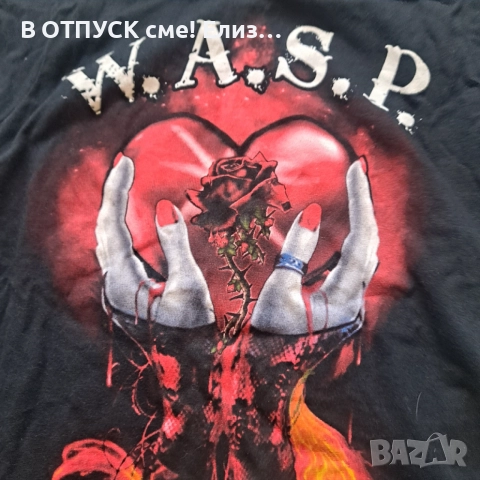 w.a.s.p. hold on to my heart tshirt lady Дамска тениска на WASP