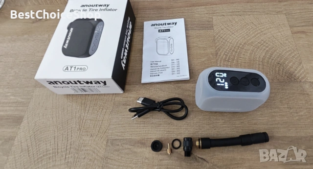 Мини помпа за велосипеди Anoutway AS210 PRO AT1 PRO, снимка 3 - Аксесоари за велосипеди - 54874046