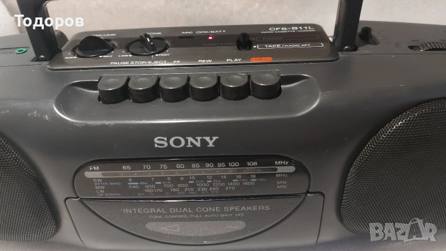 Sony CFS-B11L стерео радиокасетофон , снимка 4 - Радиокасетофони, транзистори - 54415352