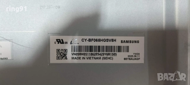 Main board - BN41-03350A (BN96-62866W) TV Samsung UE65U8072FU, снимка 3 - Части и Платки - 54350710