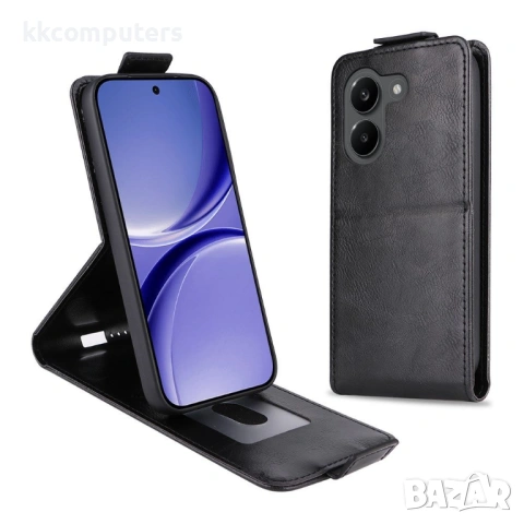 Вертикален Кожен Калъф за Xiaomi Poco X8 Pro 5G / Redmi Turbo 5 5G - Флип, Магнитен, Стойка, Слот за, снимка 5 - Калъфи, кейсове - 54137067