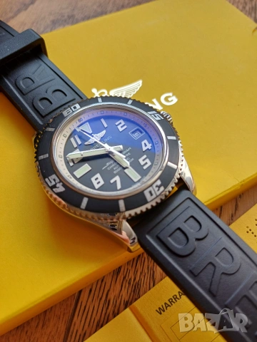 Оригинален Breitling Superocean A17364 с кутия и документи, бартер , снимка 5 - Мъжки - 54978605