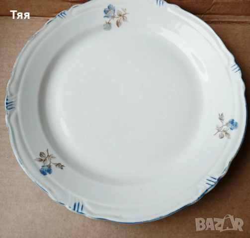 Сосиера и две чинии Синя роза , снимка 4 - Чинии - 54016884