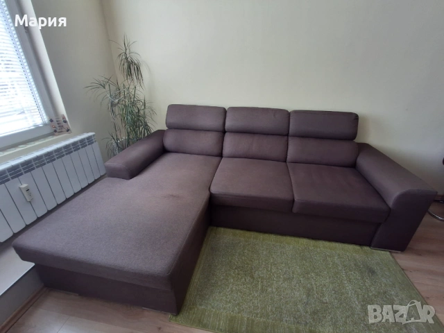 Продавам разтегателен ъглов диван, снимка 2 - Дивани и мека мебел - 54327117