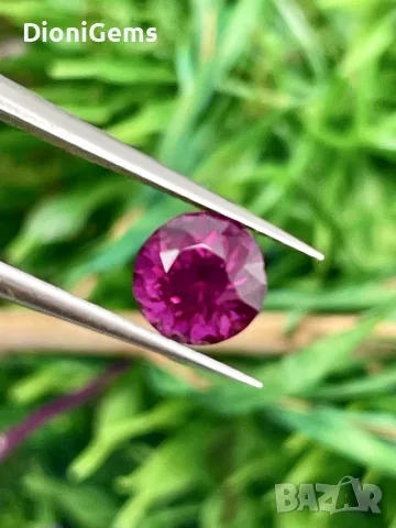 Естествен Гранат Родолит 1.31 ct – Мозамбик, снимка 3 - Други - 55391952