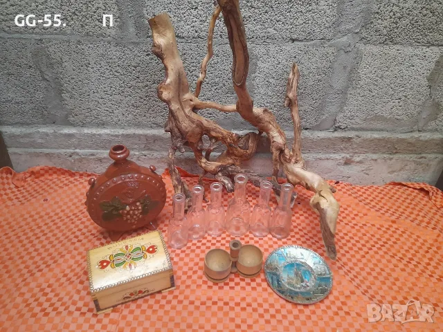 Юсчета,дървени кутий,корен.Декорация