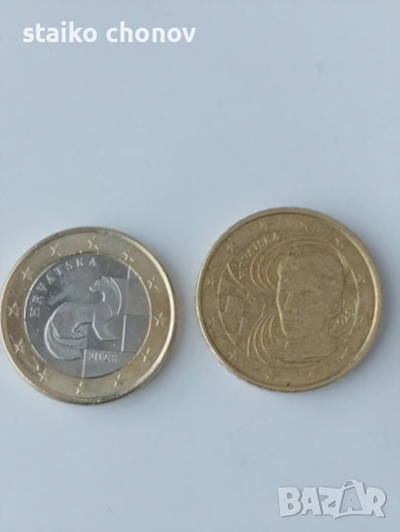 Монети евро Хърватска