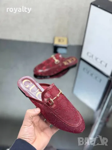 Gucci Нови Дамски Чехли Сабо Гучи Различни Цветове , снимка 4 - Чехли - 55343466