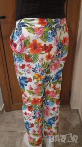 Дамски флорален летен панталон, снимка 6 - Панталони - 54062742