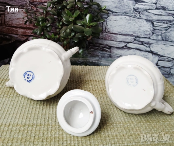 БГ порцелан барокова захарница и каничка , снимка 4 - Сервизи - 54097338