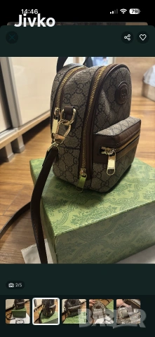 Мини раница Gucci , мини чанта balenciaga