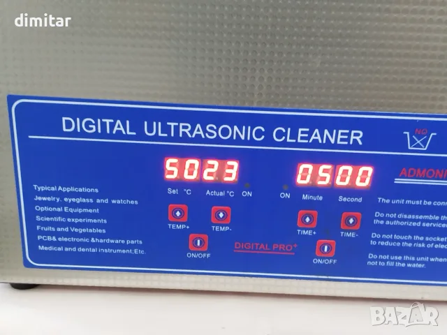 Ултразвуков почистващ уред 6L - 240W, снимка 5 - Лаборатория - 55478157