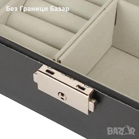 Нова Луксозна мъжка кутия за бижута часовници очила и аксесоари Органайзер, снимка 8 - Органайзери - 55413481