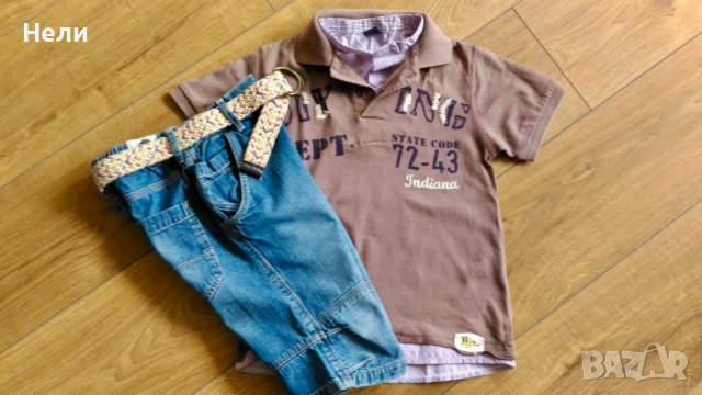 ZARA, H&M детски къси дънки и блузки, снимка 11 - Детски къси панталони - 54892558