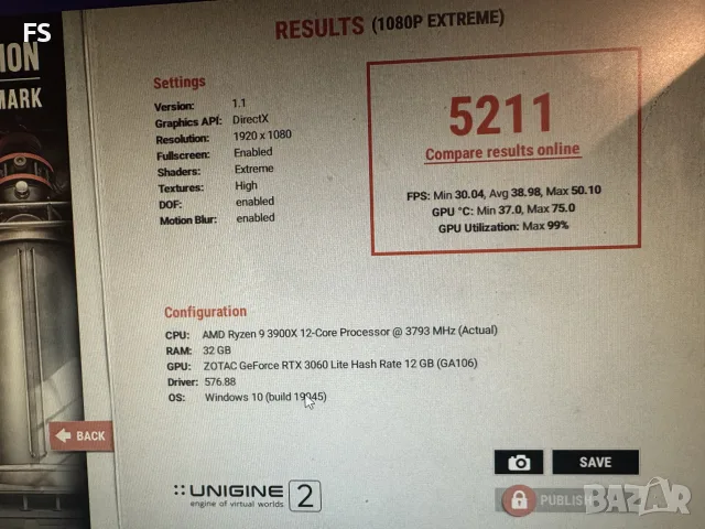 Nvidia Zotac RTX 3060 12 Gb GDDR6 Black, снимка 9 - Видеокарти - 55535784