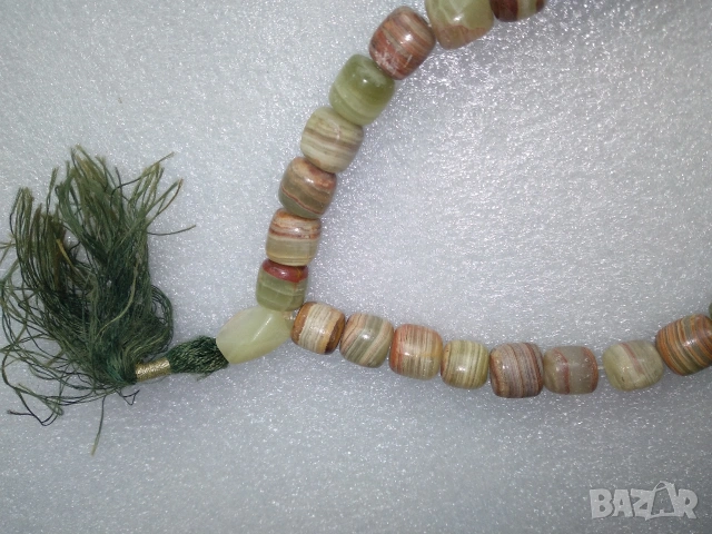 Броеница от естествен, полускъпоценен камък, снимка 5 - Колиета, медальони, синджири - 54077648