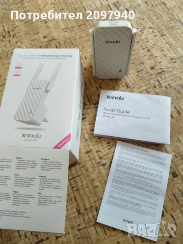 Wi-Fi усилвател Tenda, снимка 5 - Рутери - 54171593