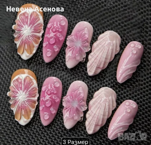 (Комплект ръчно изработени нокти), снимка 15 - Подаръци за жени - 55335218