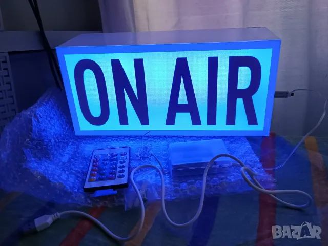 Супер модерна светеща LED табела ON AIR, снимка 5 - Рекламни табели - 55383381
