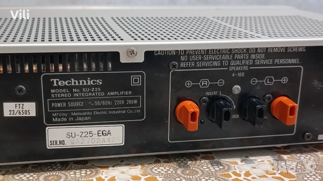 Technics SU-Z25, снимка 8 - Ресийвъри, усилватели, смесителни пултове - 54990273
