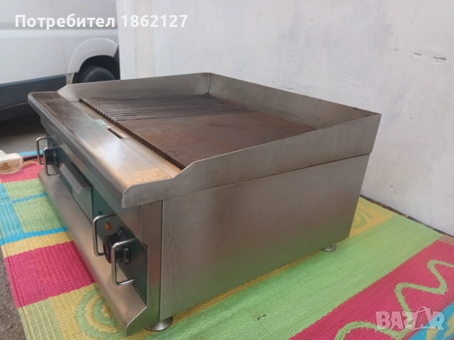 Професионална  електрическа скара  чугунена, снимка 3 - Обзавеждане на кухня - 54519867