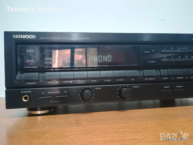 Усилвател с вграден тунер KENWOOD KR-A5020. Перфектен! , снимка 7 - Ресийвъри, усилватели, смесителни пултове - 55234314