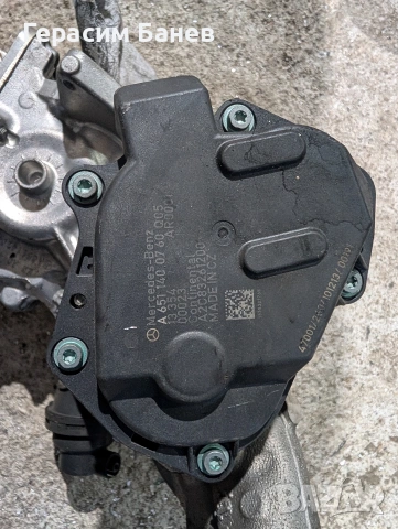 A6511400760 EGR клапан OEM MERCEDES W204 OM651 2014, снимка 3 - Части - 54675050