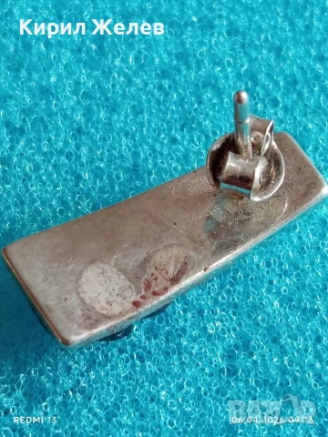 Коктейлна сребърна обеца с инкрустирани кристали цветни много красива 49832, снимка 7 - Обеци - 54104172