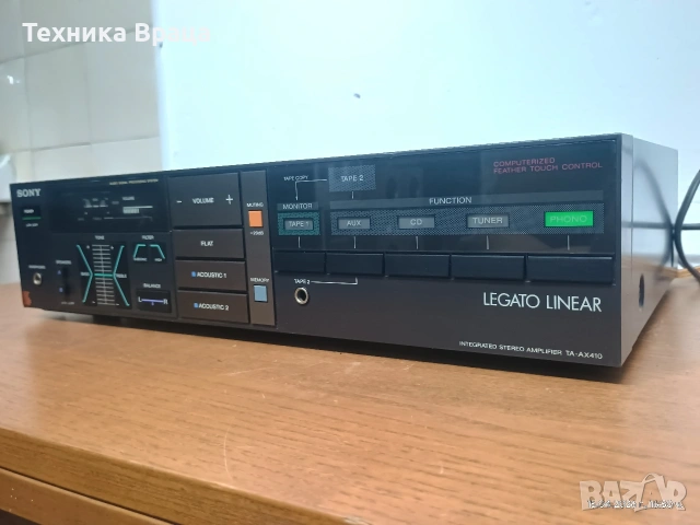 Стерео усилвател SONY TA-AX410. Много интересна и машинка. Изпращам видео. , снимка 6 - Ресийвъри, усилватели, смесителни пултове - 54211347